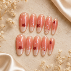Petal Glow Cat-Eye Press-On Nails