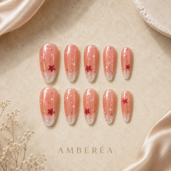 Petal Glow Cat-Eye Press-On Nails