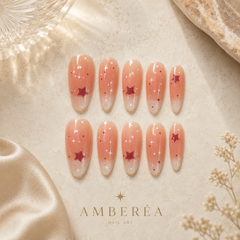 Petal Glow Cat-Eye Press-On Nails