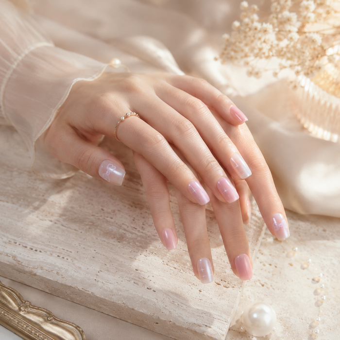 Milky Rosé Gloss Press-On Nails
