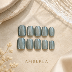 Soft Champagne Cat-Eye Press-On Nails