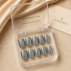 Soft Champagne Cat-Eye Press-On Nails