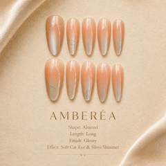 Champagne Veil Cat-Eye Press-On Nails