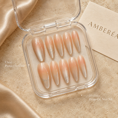 Champagne Veil Cat-Eye Press-On Nails