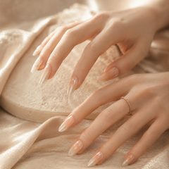 Champagne Veil Cat-Eye Press-On Nails