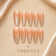 Champagne Veil Cat-Eye Press-On Nails