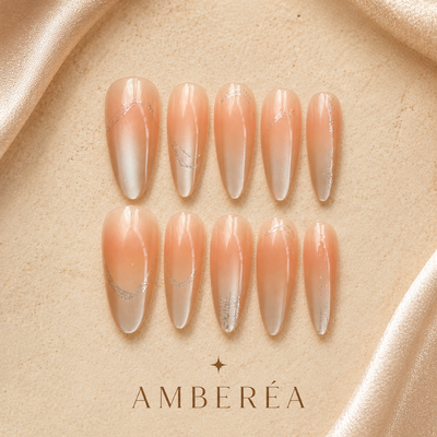 Champagne Veil Cat-Eye Press-On Nails