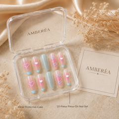 Pastel Heart French Press-On Nails