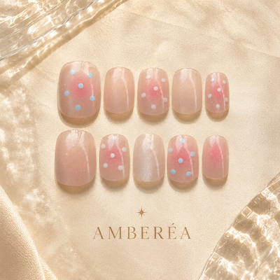 Soft Polka Dot Press-On Nails