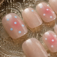 Soft Polka Dot Press-On Nails