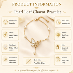 Gold Butterfly Pearl Bracelet | Dainty Bridal Bracelet for Women