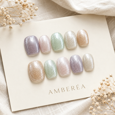 Pastel Glitter Press-On Nails