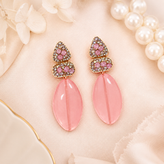 Colorful Crystal Drop Earrings | 4 Color Statement Dangle Earrings