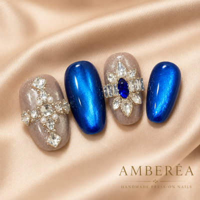 Royal Blue Press-On Nails