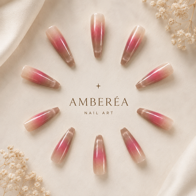 Blush Nude Cat-Eye Press-On Nails