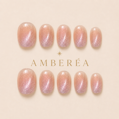 Pink Crystal Shimmer Press-On Nails