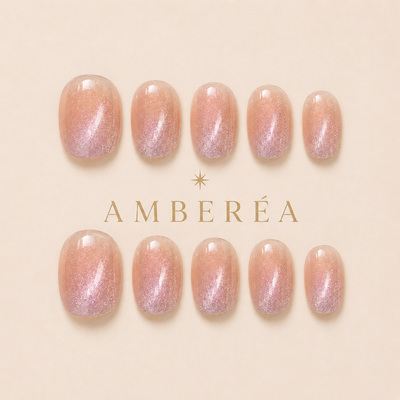 Pink Crystal Shimmer Press-On Nails