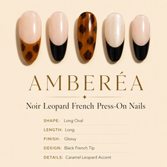 Amber Tortoiseshell French Press-On Nails
