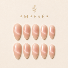 Peach Nude Cat Eye Press-On Nails