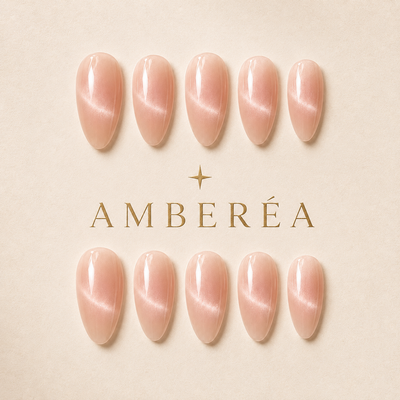 Peach Nude Cat-Eye Press-On Nails