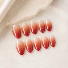 Coral Pearl Ombre Press-On Nails