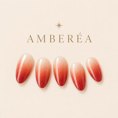 Coral Pearl Ombre Press-On Nails