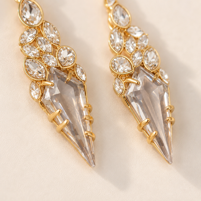 Crystal Chandelier Drop Earrings