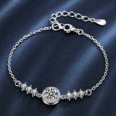 Moissanite Tennis Bracelet – Round-Cut