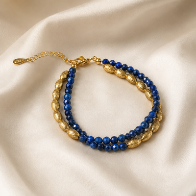 Blue Beaded Bracelet