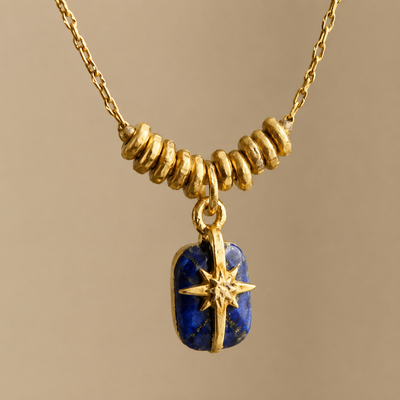 Blue Lapis Pendant Necklace
