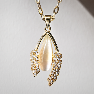 Gold Teardrop Necklace