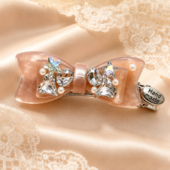 Luxury Crystal Pearl Hair Clips Set | Floral Rhinestone Barrettes for Women – AMBERÉA