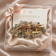 Crystal Beaded Hair Clip Set | Blush Pink Barrettes for Women – AMBERÉA