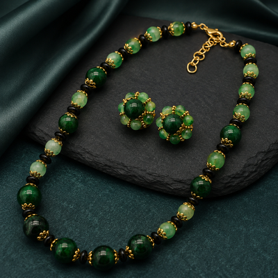 Green Jade Jewelry Set