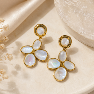 Pearl Clover Earrings