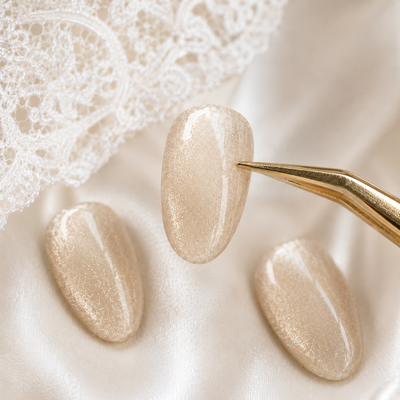 Champagne Nude Cat-Eye Press-On Nails