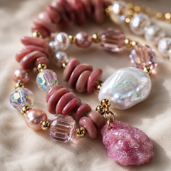 Rose Garden Stone & Pearl Set