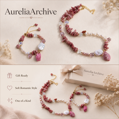 Rose Garden Stone & Pearl Set