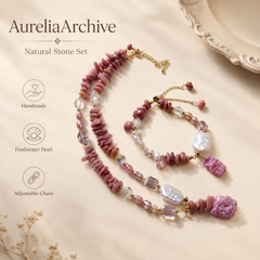 Rose Garden Stone & Pearl Set