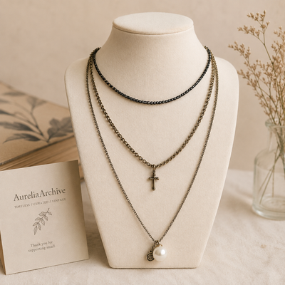 Noir Heritage Layered Necklace