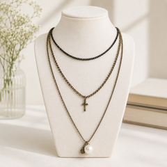 Noir Heritage Layered Necklace
