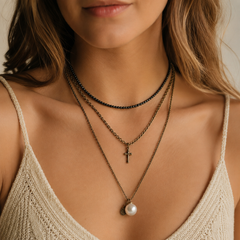 Noir Heritage Layered Necklace