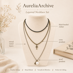Noir Heritage Layered Necklace